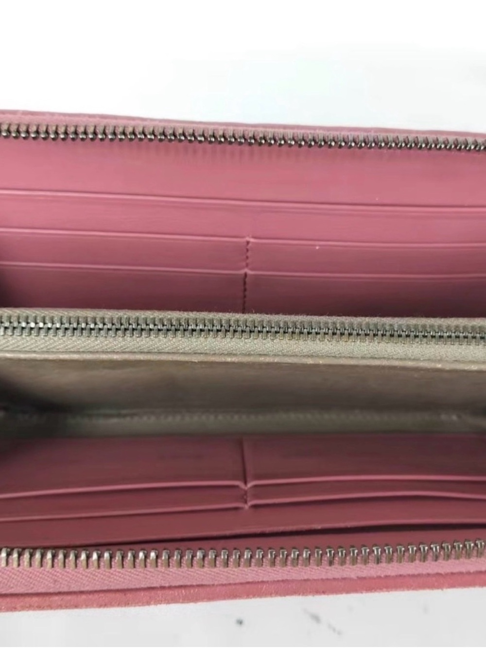 Bottega Veneta Pink Intrecciato Zip Wallet - Picture 6 of 9